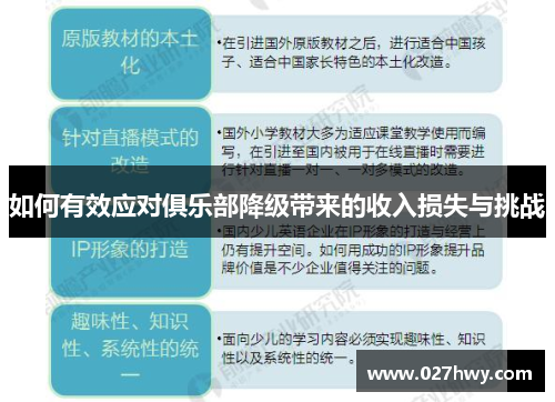 如何有效应对俱乐部降级带来的收入损失与挑战